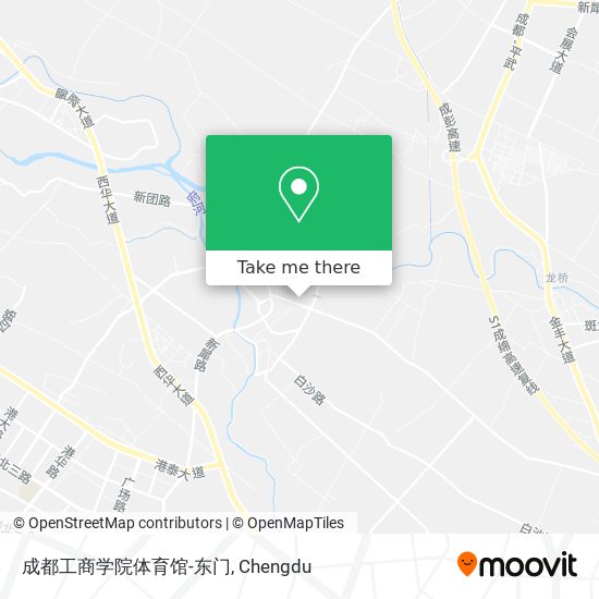 成都工商学院体育馆-东门 map