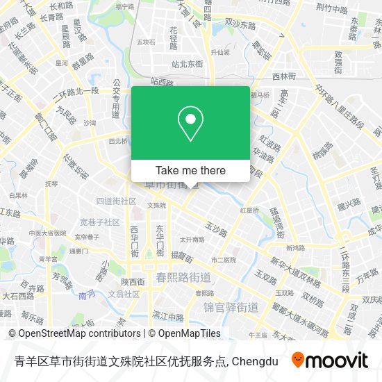 青羊区草市街街道文殊院社区优抚服务点 map