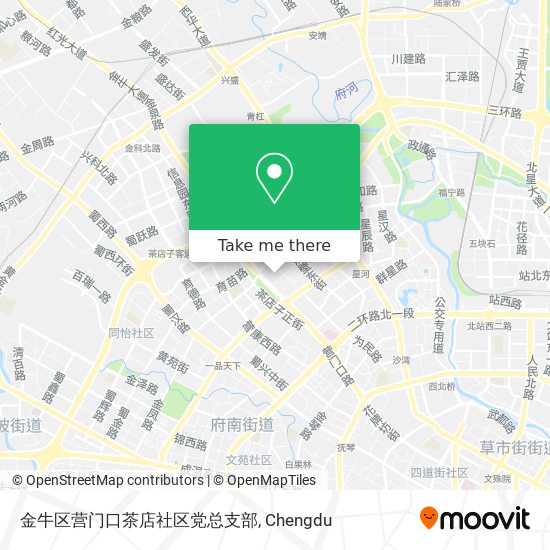 金牛区营门口茶店社区党总支部 map