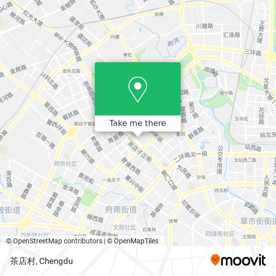 茶店村 map