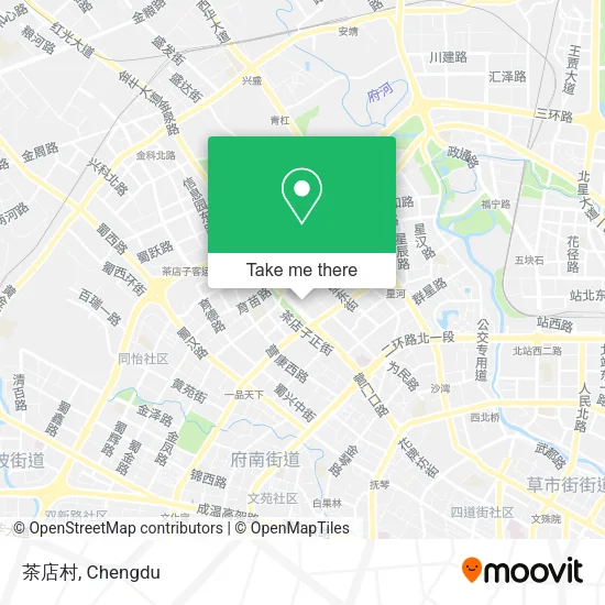 茶店村 map