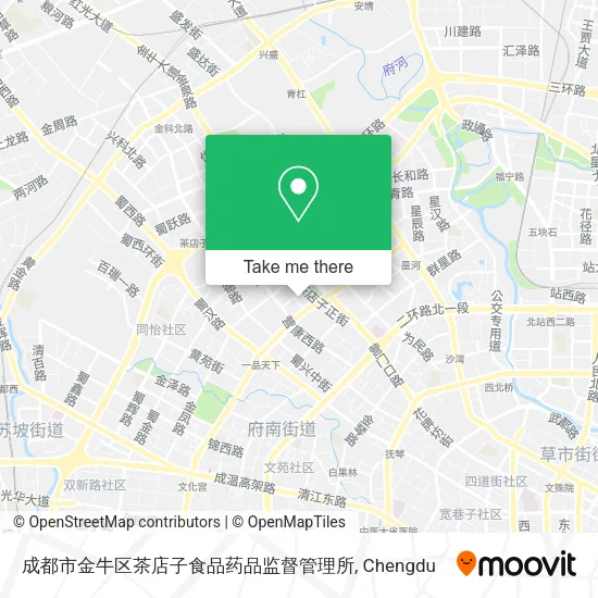 成都市金牛区茶店子食品药品监督管理所 map