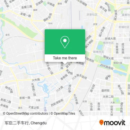 军臣二手车行 map