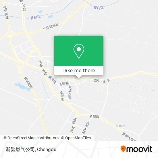 新繁燃气公司 map