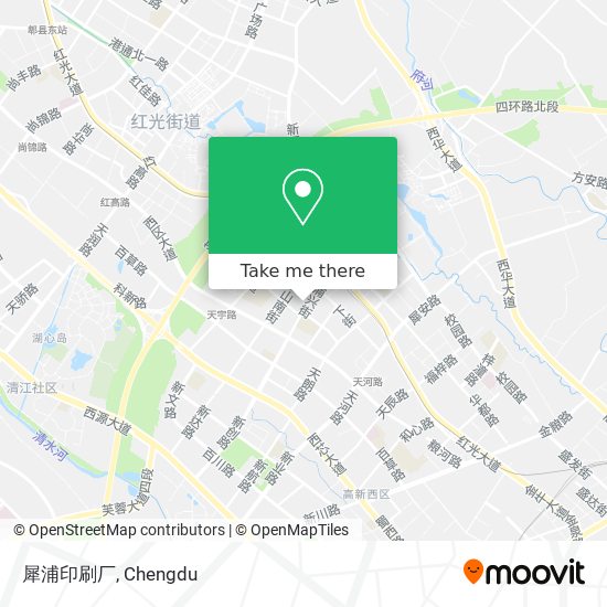 犀浦印刷厂 map