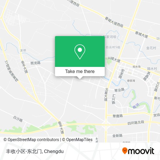 丰收小区-东北门 map