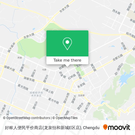 好秾人便民平价商店(龙泉怡和新城E区店) map