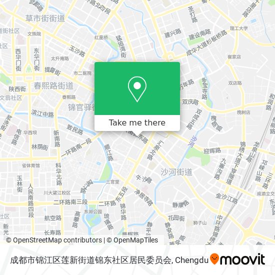 成都市锦江区莲新街道锦东社区居民委员会 map