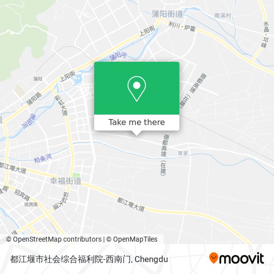 都江堰市社会综合福利院-西南门 map