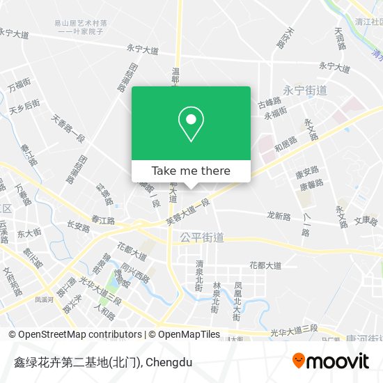 鑫绿花卉第二基地(北门) map