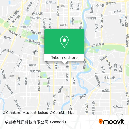 成都市维顶科技有限公司 map