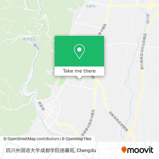 四川外国语大学成都学院德馨苑 map