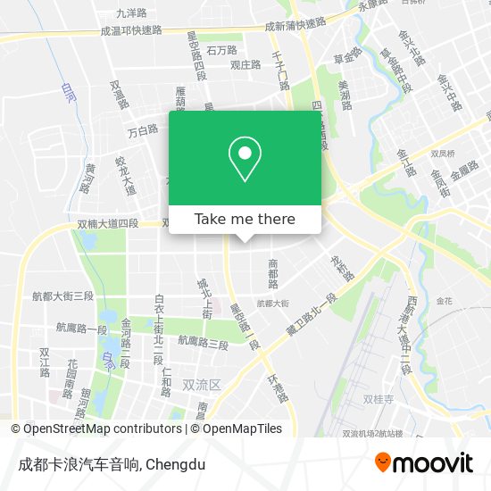 成都卡浪汽车音响 map
