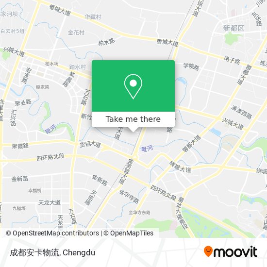 成都安卡物流 map