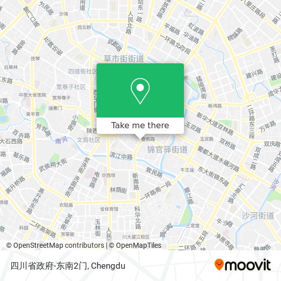 四川省政府-东南2门 map