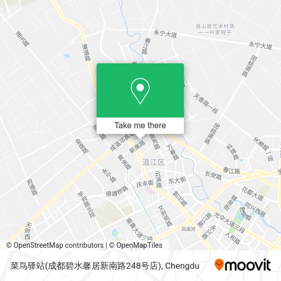 菜鸟驿站(成都碧水馨居新南路248号店) map