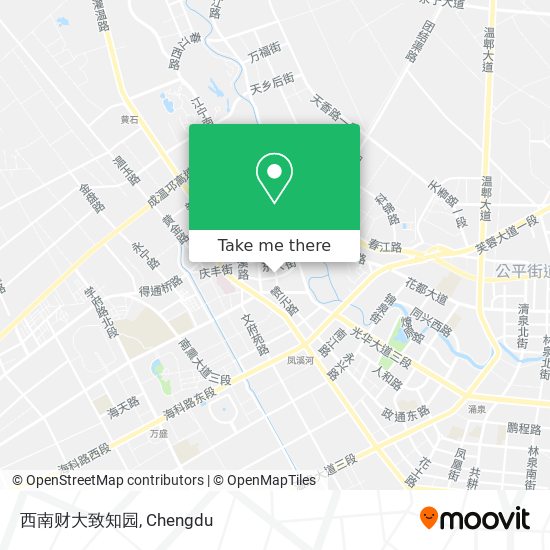 西南财大致知园 map