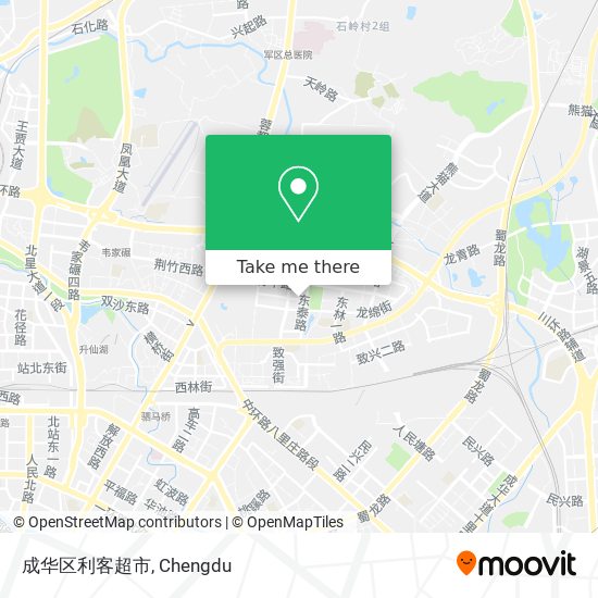 成华区利客超市 map
