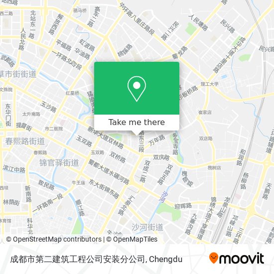 成都市第二建筑工程公司安装分公司 map