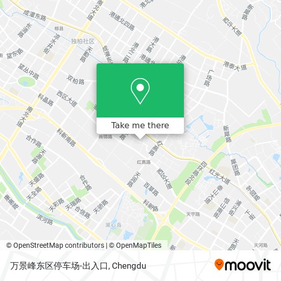万景峰东区停车场-出入口 map