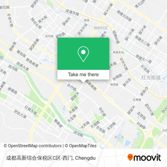 成都高新综合保税区C区-西门 map