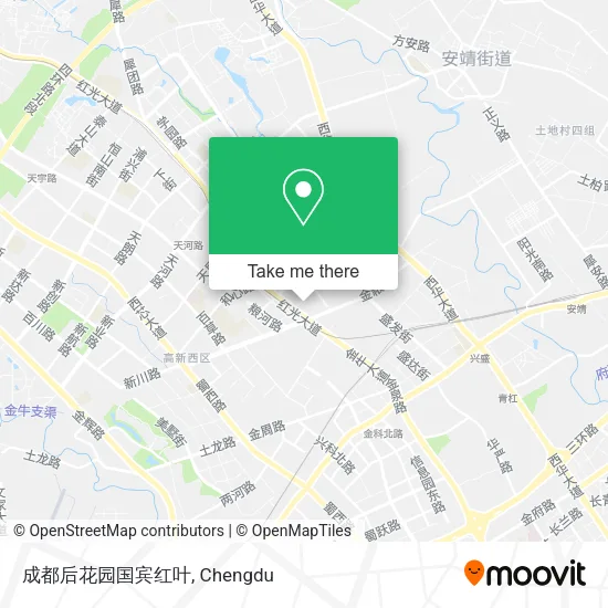 成都后花园国宾红叶 map