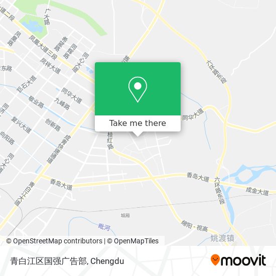 青白江区国强广告部 map