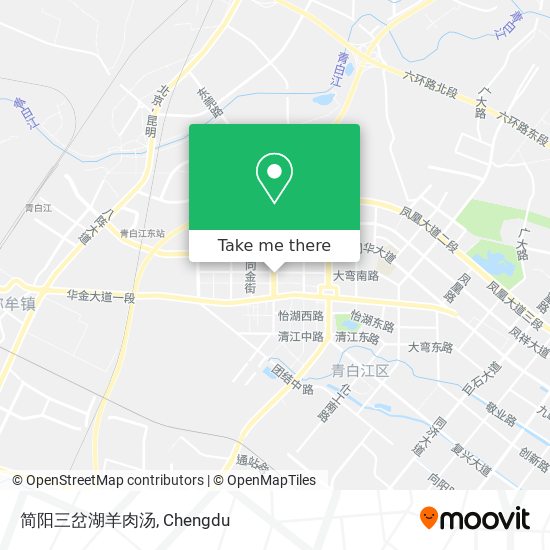 简阳三岔湖羊肉汤 map