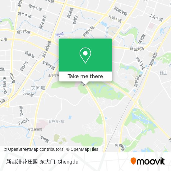 新都漫花庄园-东大门 map