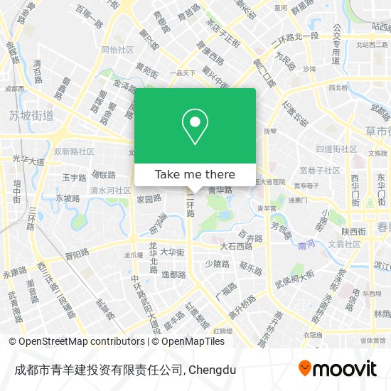 成都市青羊建投资有限责任公司 map