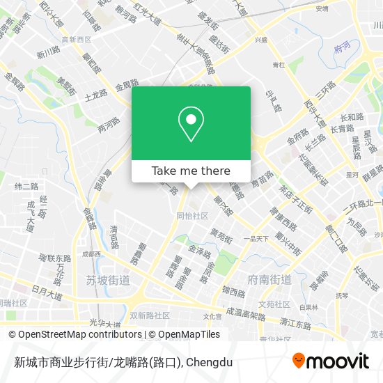 新城市商业步行街/龙嘴路(路口) map