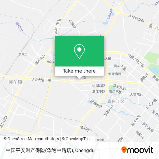 中国平安财产保险(华逸中路店) map