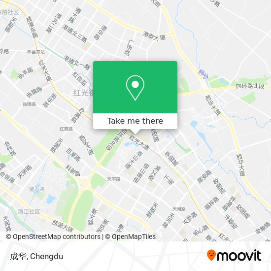 成华 map