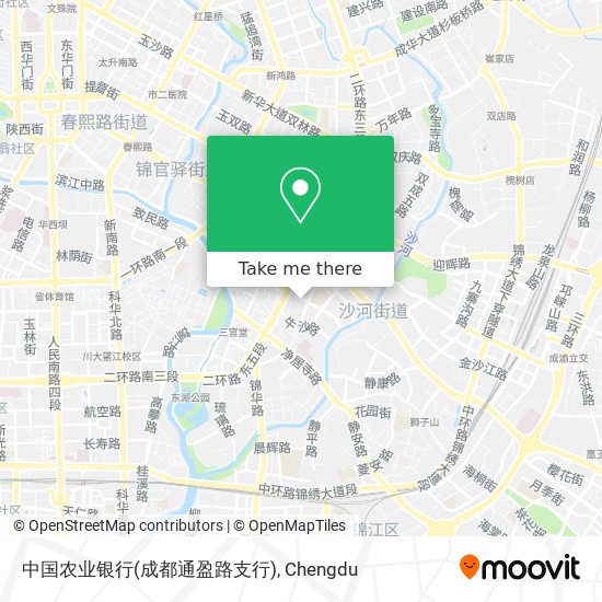中国农业银行(成都通盈路支行) map