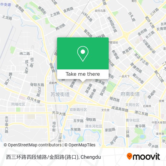 西三环路四段辅路/金阳路(路口) map