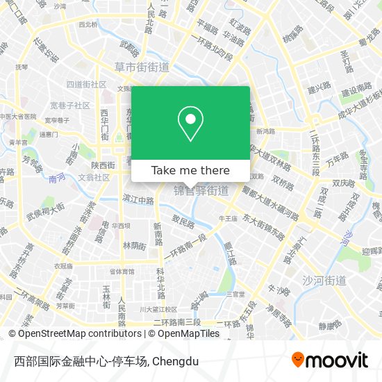 西部国际金融中心-停车场 map