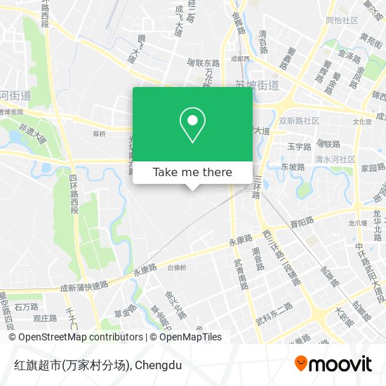 红旗超市(万家村分场) map