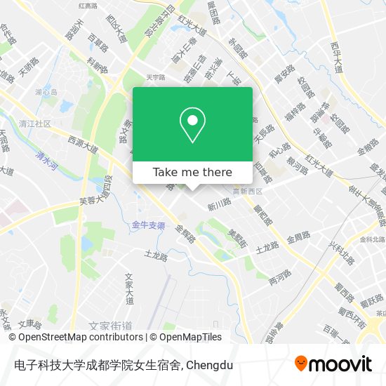 电子科技大学成都学院女生宿舍 map