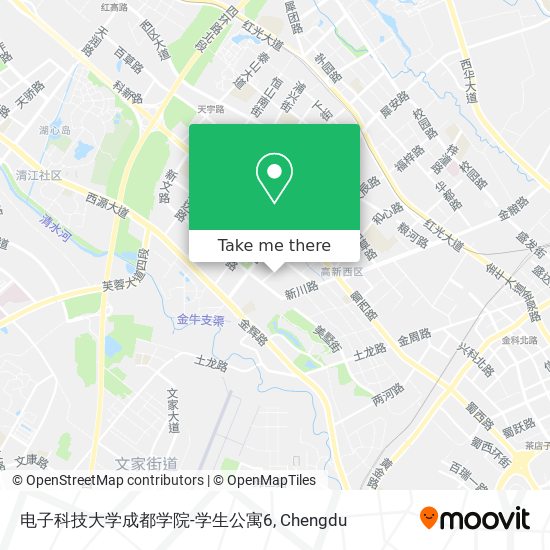 电子科技大学成都学院-学生公寓6 map