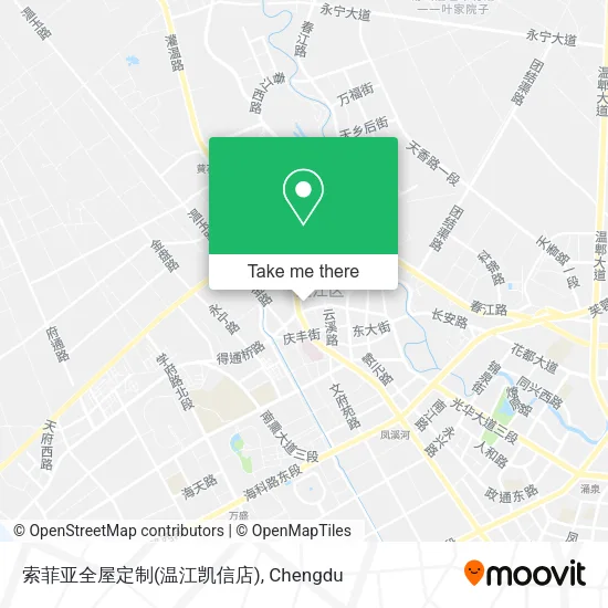 索菲亚全屋定制(温江凯信店) map