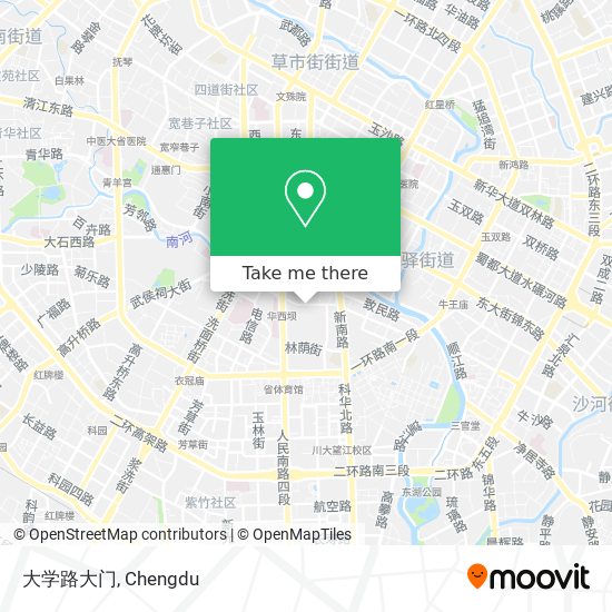 大学路大门 map