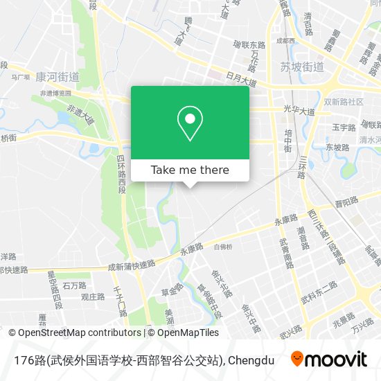 176路(武侯外国语学校-西部智谷公交站) map