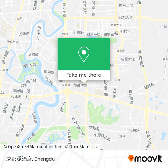 成都觅酒店 map