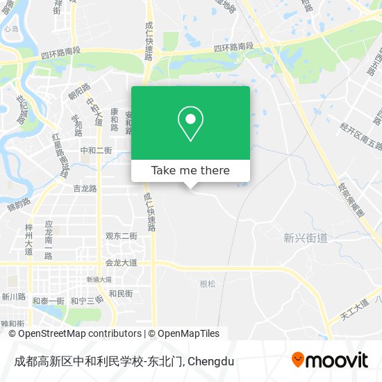 成都高新区中和利民学校-东北门 map