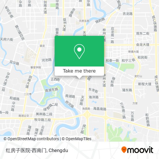 红房子医院-西南门 map