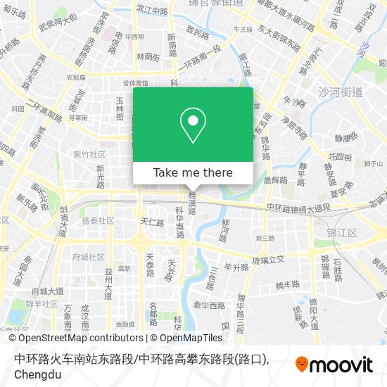 中环路火车南站东路段/中环路高攀东路段(路口) map