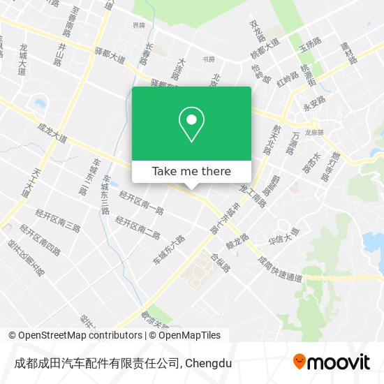 成都成田汽车配件有限责任公司 map