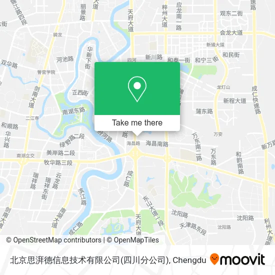 北京思湃德信息技术有限公司(四川分公司) map