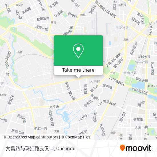 文昌路与珠江路交叉口 map