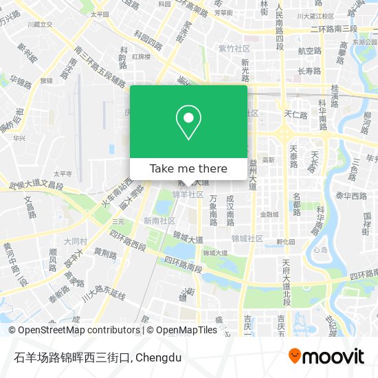 石羊场路锦晖西三街口 map